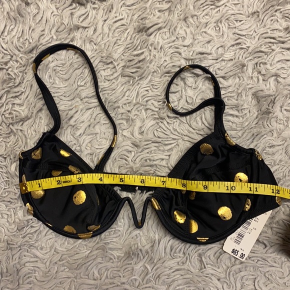 Vintage Bikini Top 90s Polkadot Swimsuit Swim S Small M Medium New - Picture 8 of 10